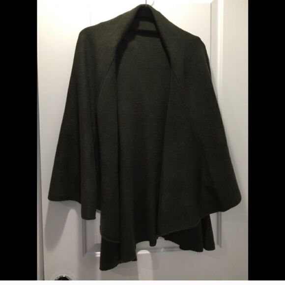 Modcloth Head to Macchiato‎ Knit Draped Circle Sweater Vest Cozy Cardigan OS - Picture 2 of 8